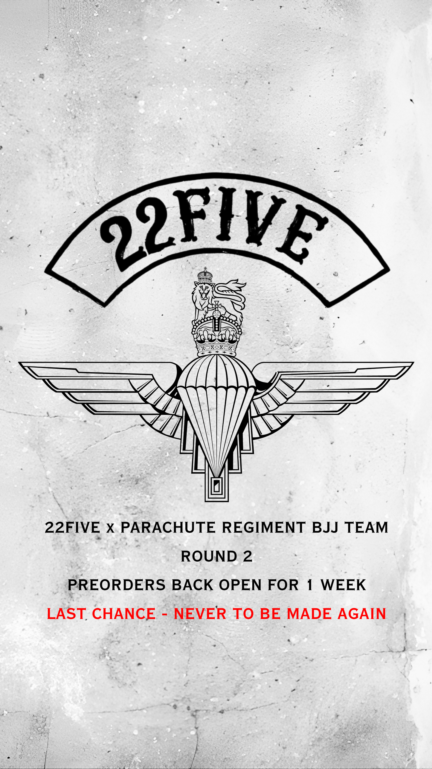 22FIVE x Parachute Regiment Jiu Jitsu